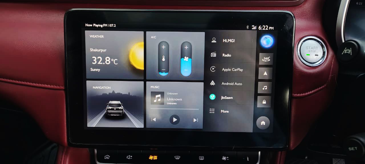 MG  ASTOR- SAVVY 1.3 TURBO AT RED - AUTOMATIC - PANAROMIC SUNROOF - 2023