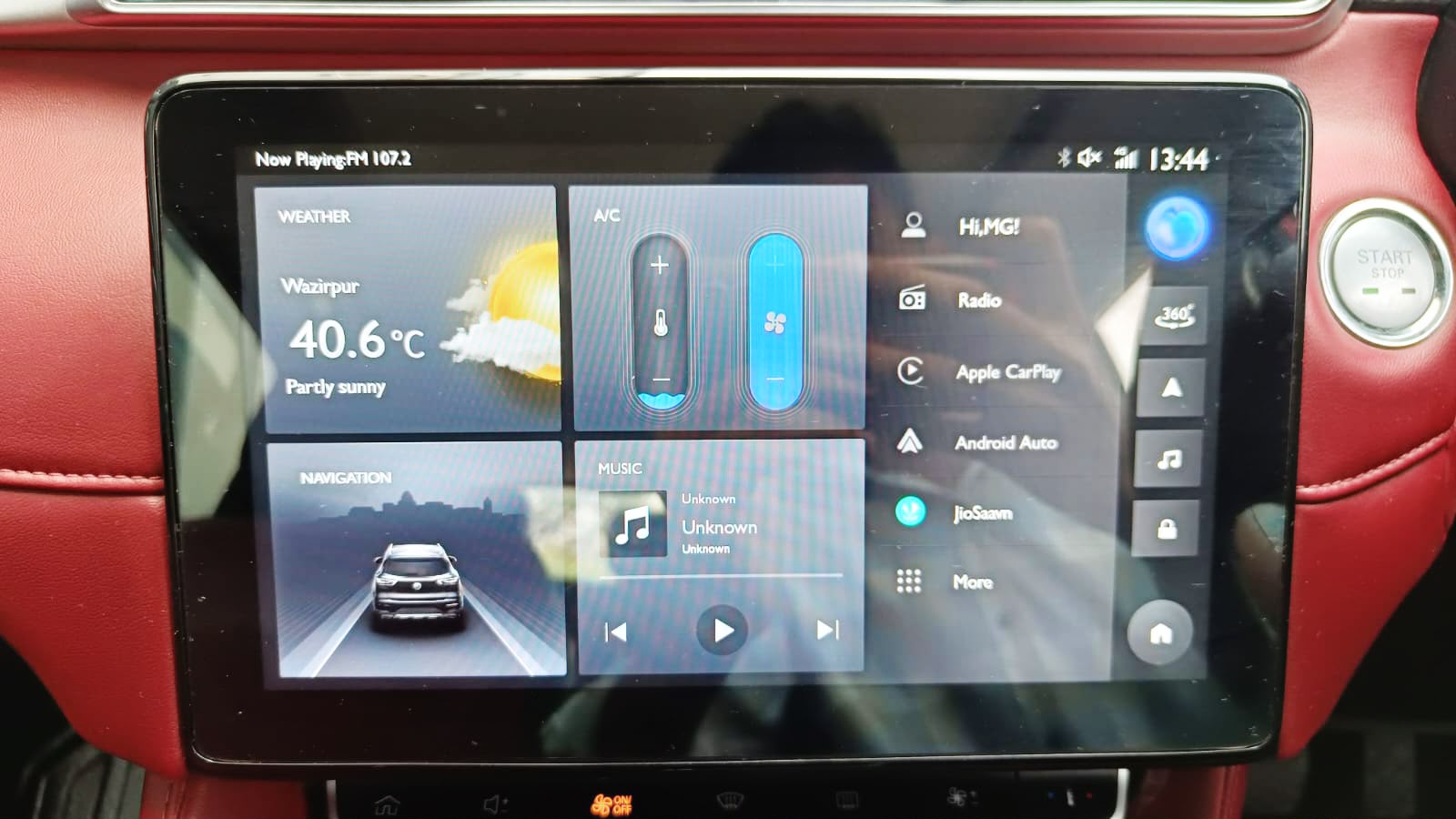 MG  ASTOR- SAVVY 1.3 TURBO AT RED - AUTOMATIC - PANAROMIC SUNROOF - 2023